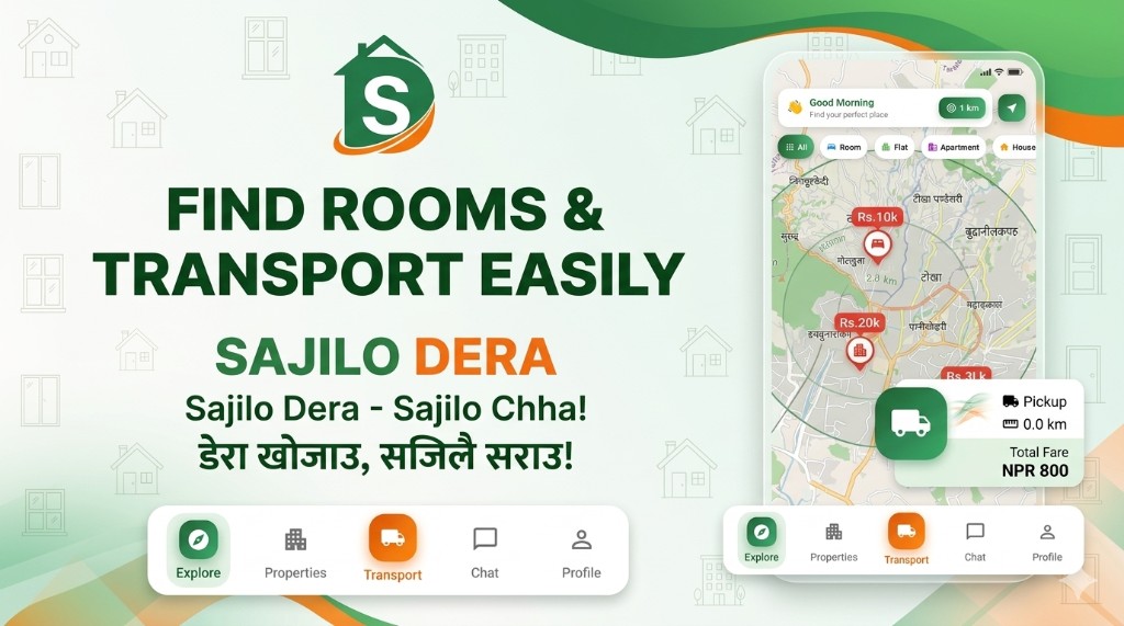 Sajilodera app features graphic